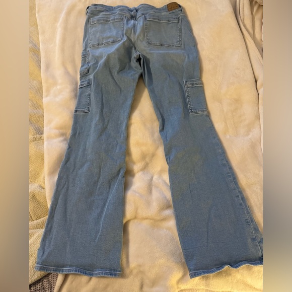 American Eagle Outfitters Women's Kick Boot Jeans - Light Blue - Picture 2 of 6